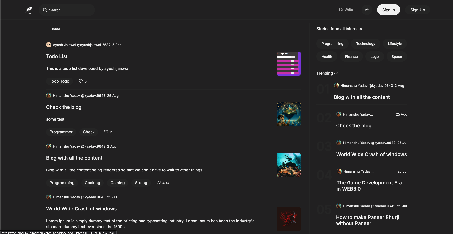 Stories, tutorials, and lessons